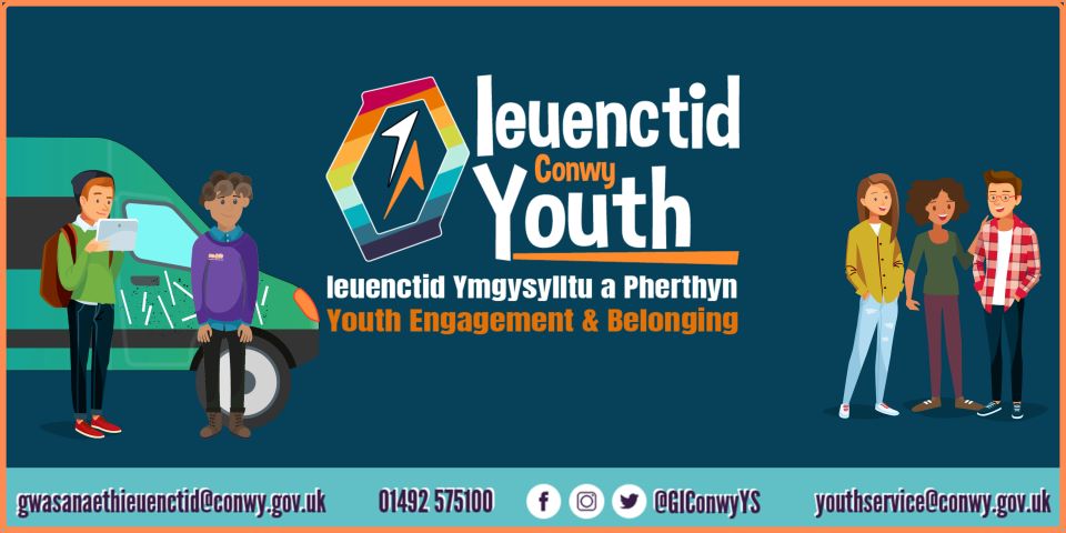 Conwy Youth Service Banner